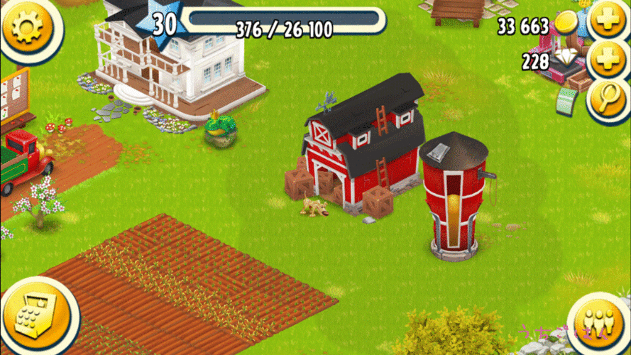 ヘイデイ Hay Day 売店でお金稼ぎ 脱 極貧 ウチゴハン