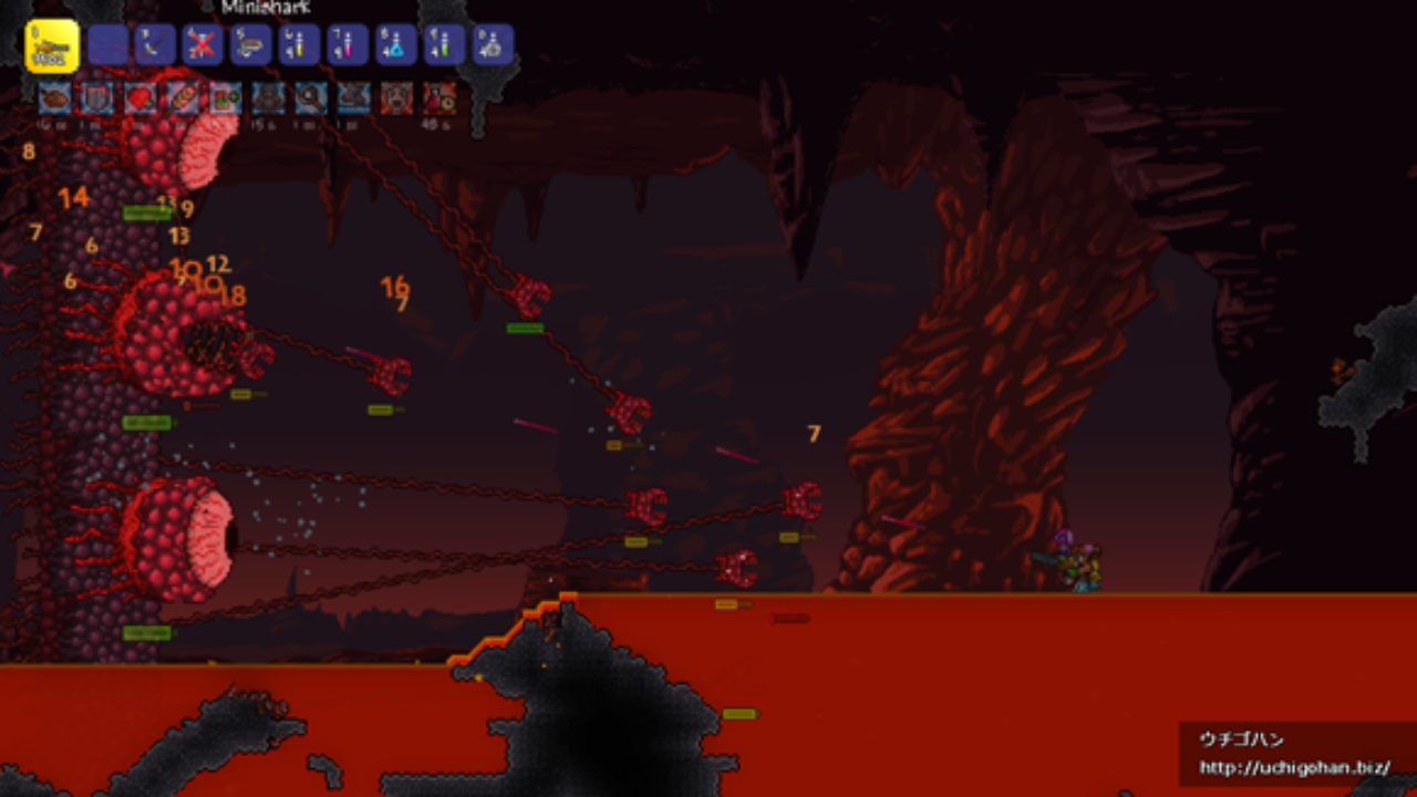 テラリア Skeletronが倒せないならwall Of Fleshを倒せばいいんじゃない ウチゴハン