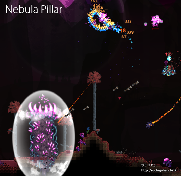 テラリア –  Nebula Pillarを破壊してきた