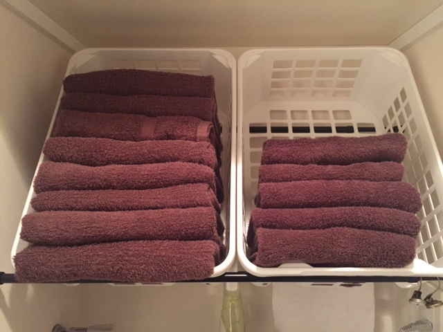 家中のタオルを買い替えて色を揃えてみたよ
